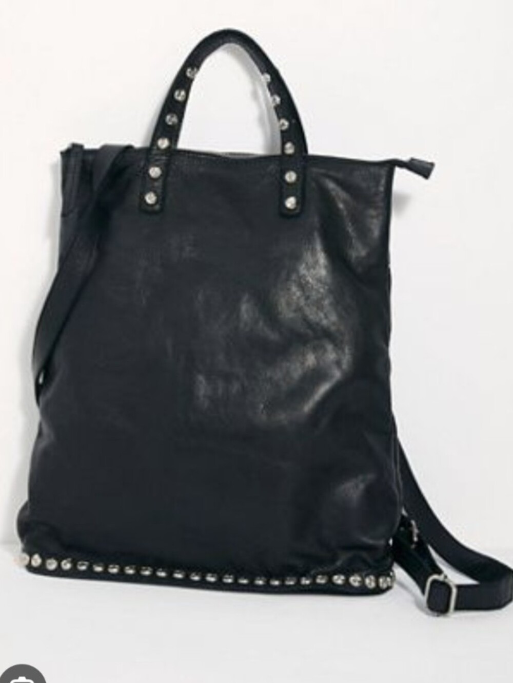 Free People Ellie Leather Studded Backpack